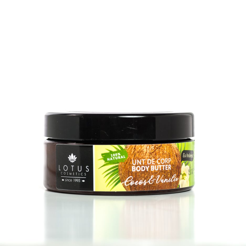 Unt de corp cu vanilie si ulei de cocos SPA Dermoactive, 250g, Lotus Cosmetics