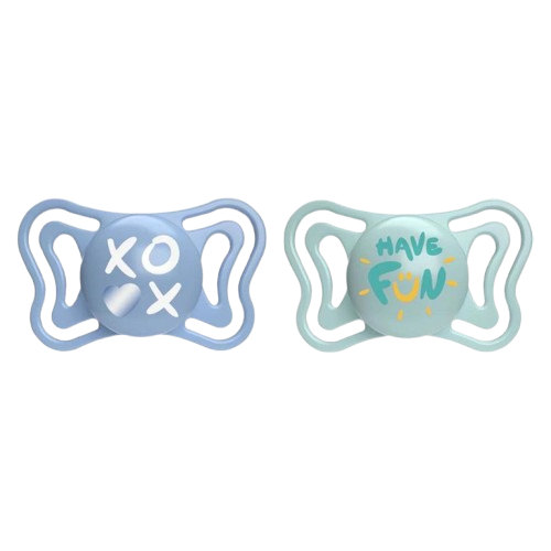 Suzete din silicon pentru copii 6-16 luni PhysioForma Light Glow Bleu, 2 bucati, Chicco