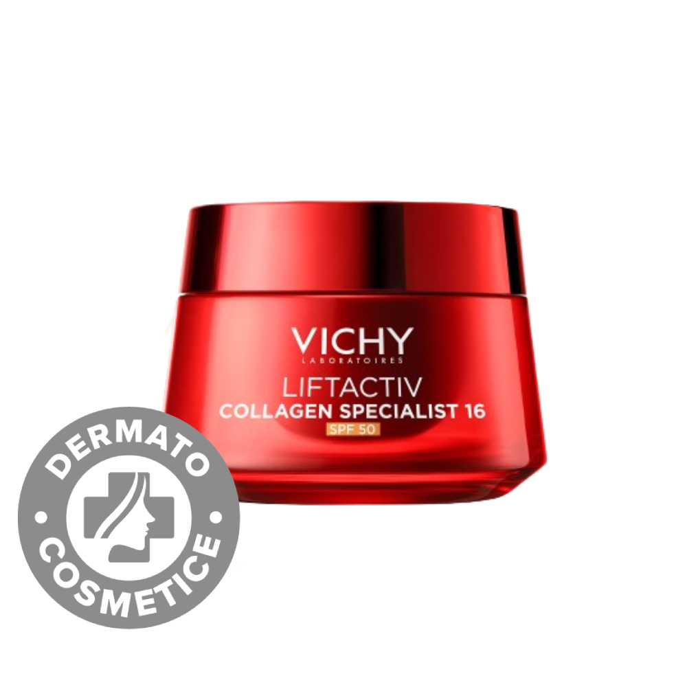 Crema antirid de zi Liftactiv Collagen Specialist 16 SPF 50, 50ml, Vichy