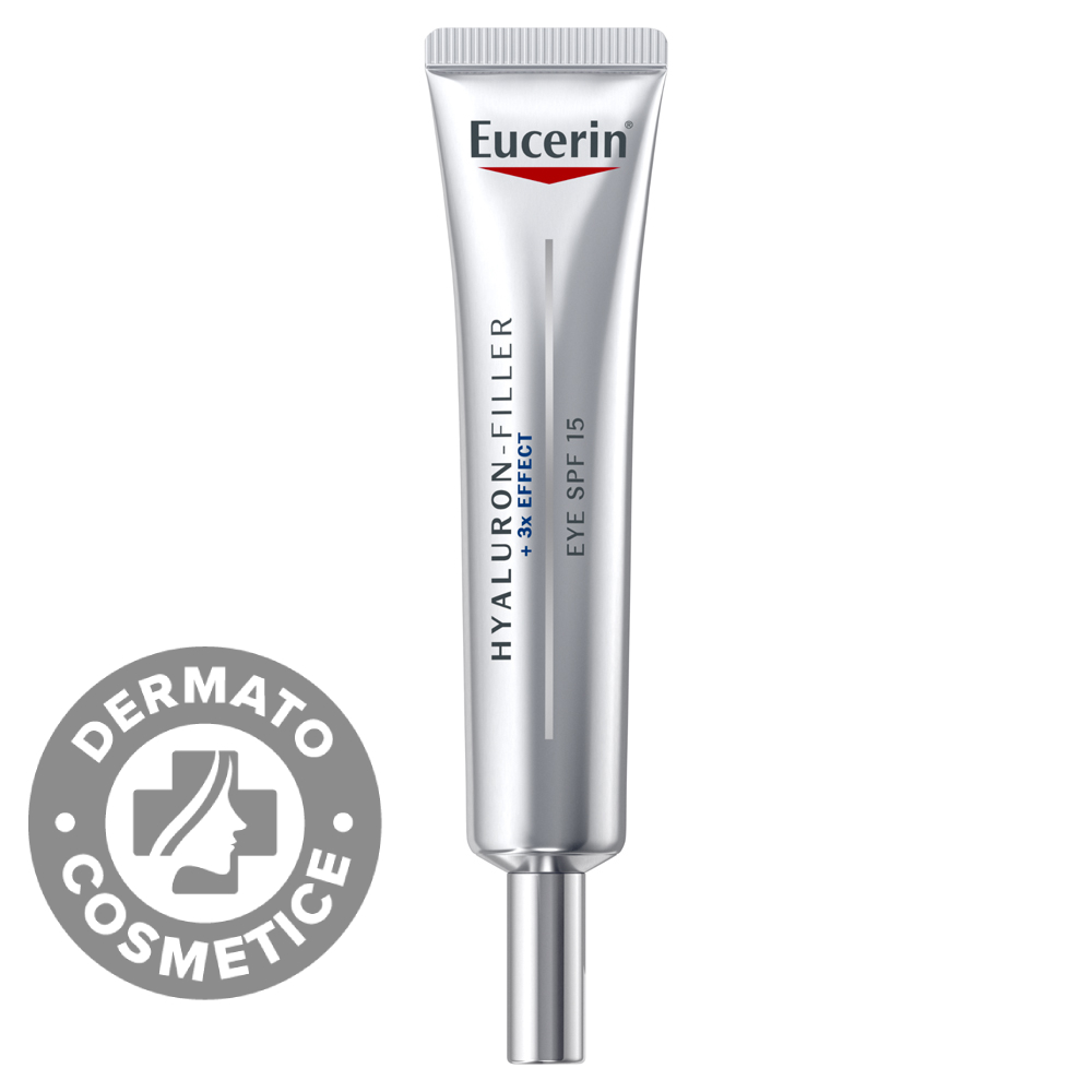 Crema de ochi anti-age cu SPF15 Hyaluron Filler, 15ml, Eucerin