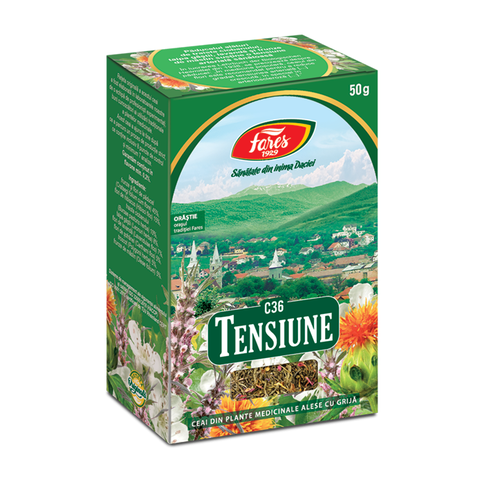 Ceai pentru tensiune C36, 50g, Fares