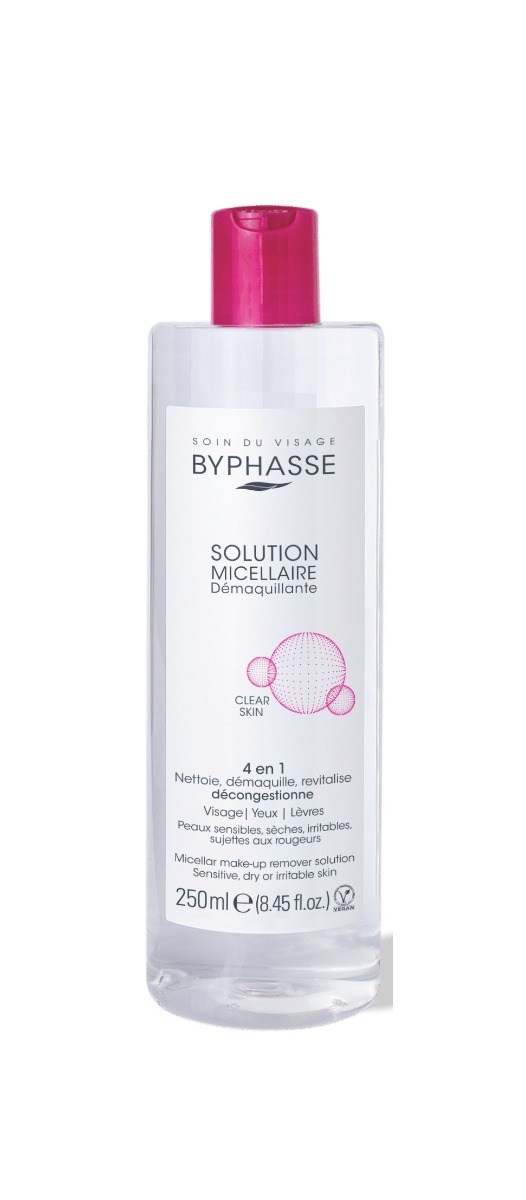 Solutie micelara demachianta pentru ten sensibil / uscat sau iritat, 250ml, Byhasse