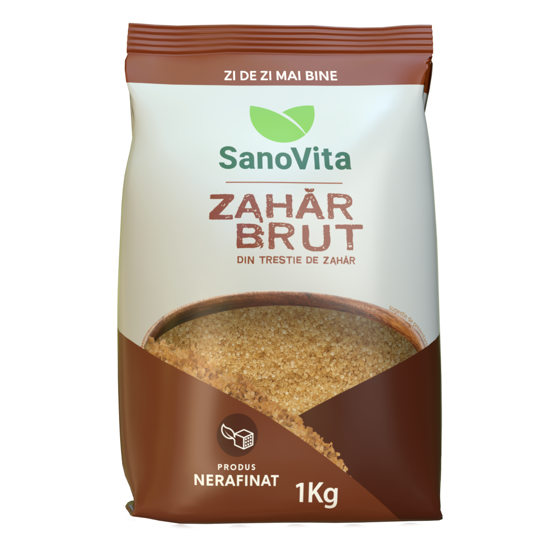 Zahar brut din trestie de zahar, 1kg, SanoVita