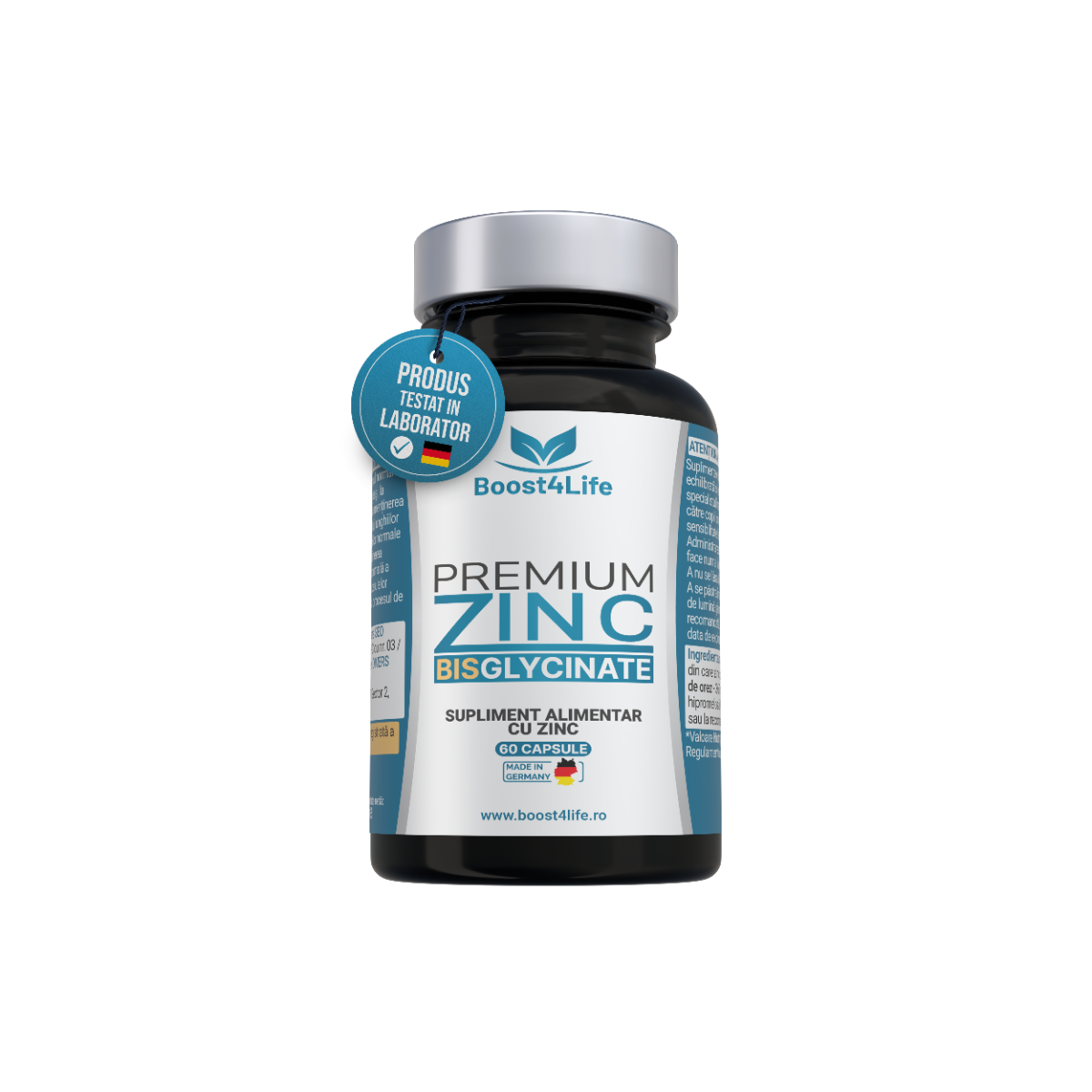 Zinc Bisglicinat Premium 83.35 mg, 60 capsule, Boost4Life