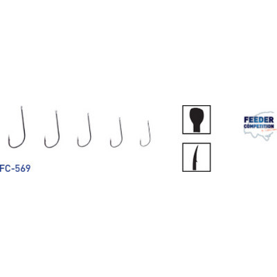 Carlige Carp Zoom Feeder Competion 569, 10 bc (Marime Carlige: Nr. 8)