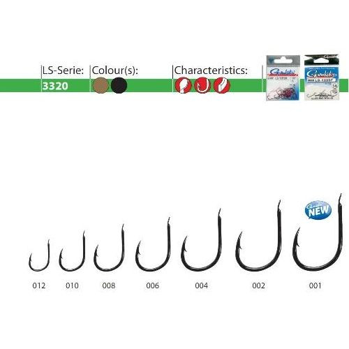 Carlige forjate LS-3320F BL Gamakatsu (Marime Carlige: Nr. 4)