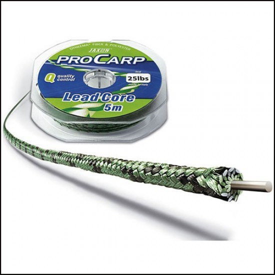 Fir Jaxon Lead Core Pro Carp, verde, 5m (Rezistenta: 25 lbs)