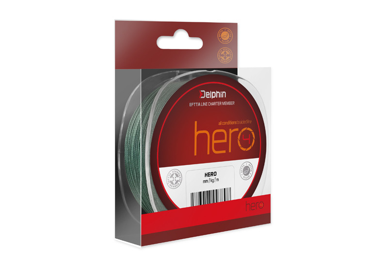 Fir Textil Delphin Hero, Verde, 117m (Diametru fir: 0.18 mm)