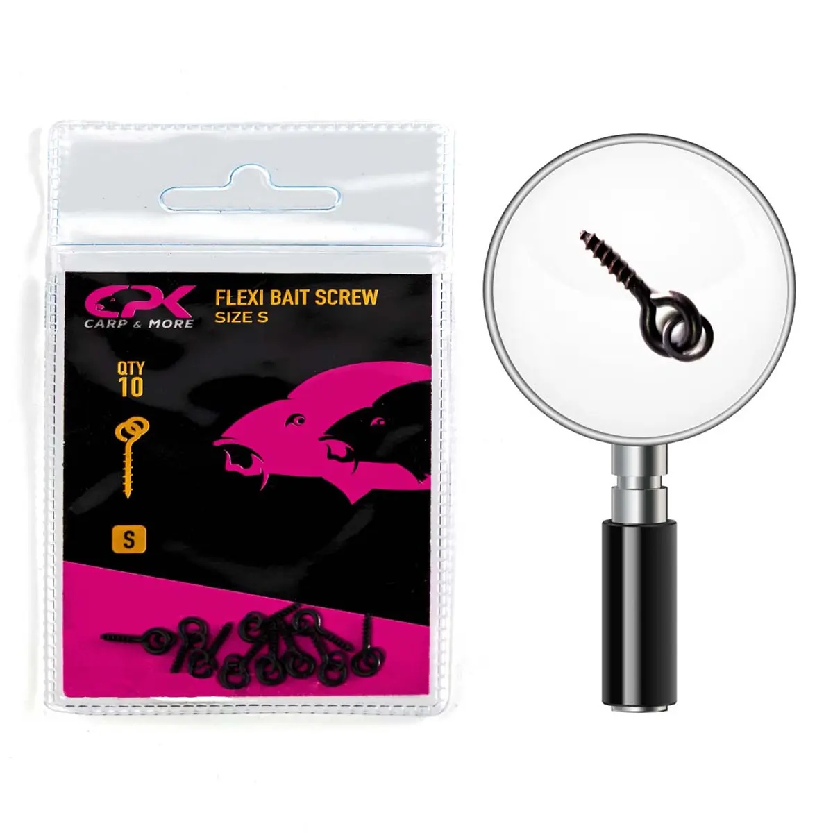 Surub cu Anou CPK Flexi Bait Screw, 10buc/plic (Marime: 7 mm)