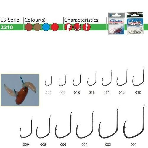 Carlige LS-2210G 25buc/ plic Gamakatsu (Marime Carlige: Nr. 8)