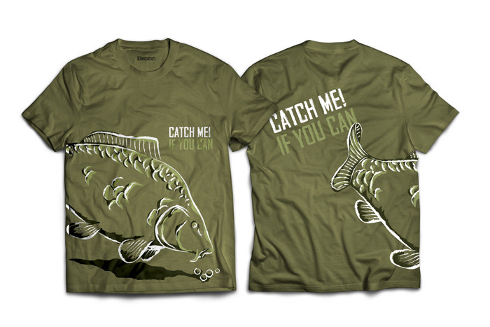 Tricou Delphin Catch Me Kapor, Green (Marime: S)