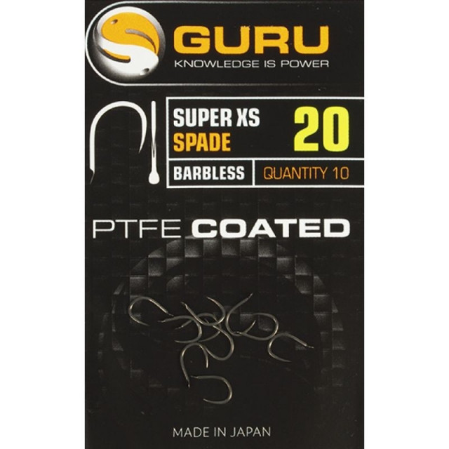 Carlige Guru Super XS Spade Barbless, 10buc (Marime Carlige: Nr. 20)