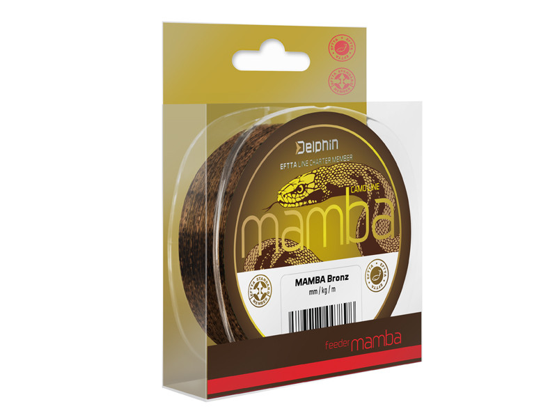 Fir Monofilament Delphin Mamba Feeder, Culoare Camo Bronz, 200m (Diametru fir: 0.16 mm)