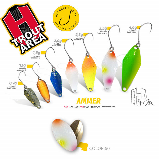 Oscilanta Herakles Ammer, Culoare 60 - Clown, 1.5 g