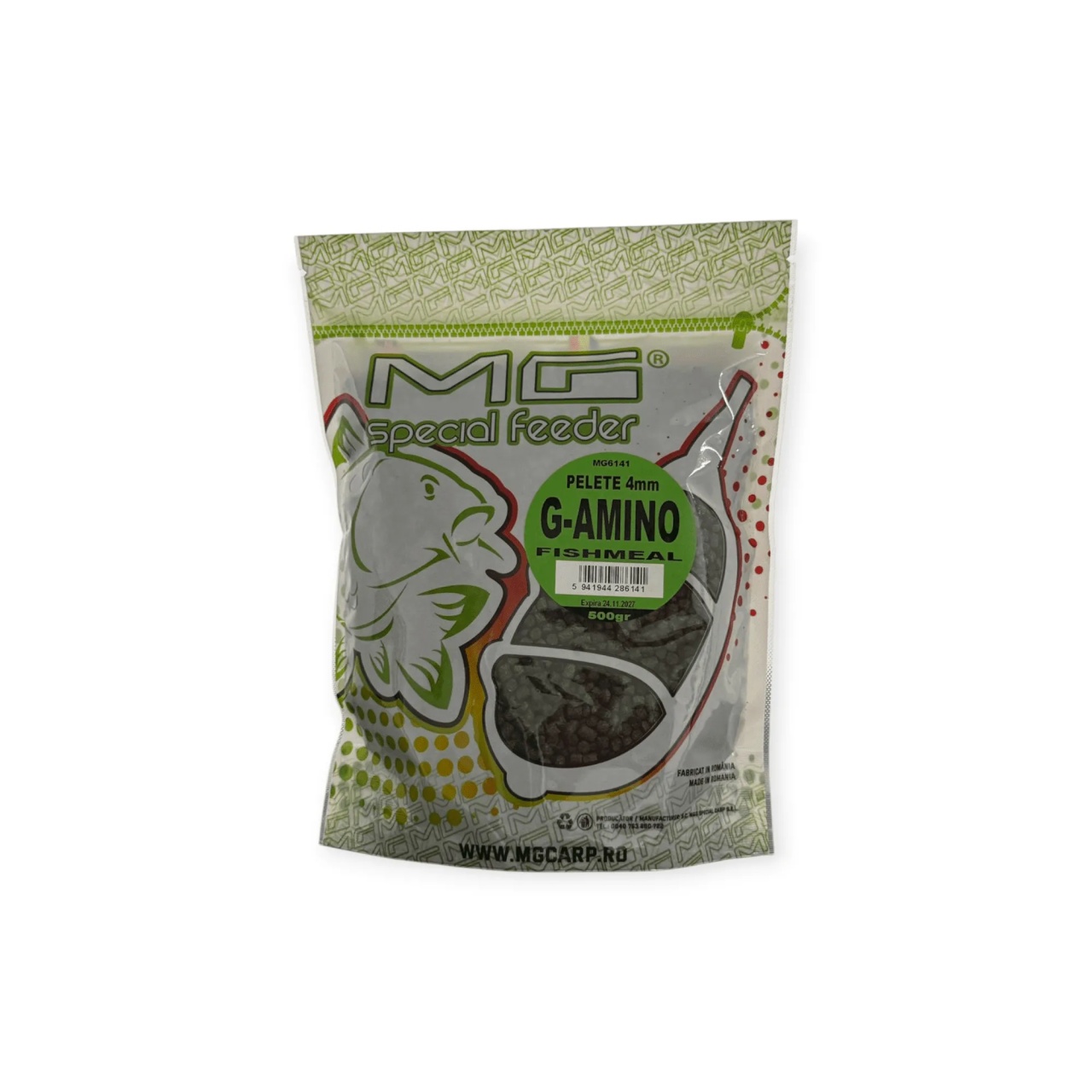Pelete MG Special Carp Feeder G-Amino, 4mm (Greutate: 500g)