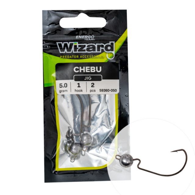 Cap de Jig Wizard Chebu, 2buc (Greutate jig: 3.5 g)