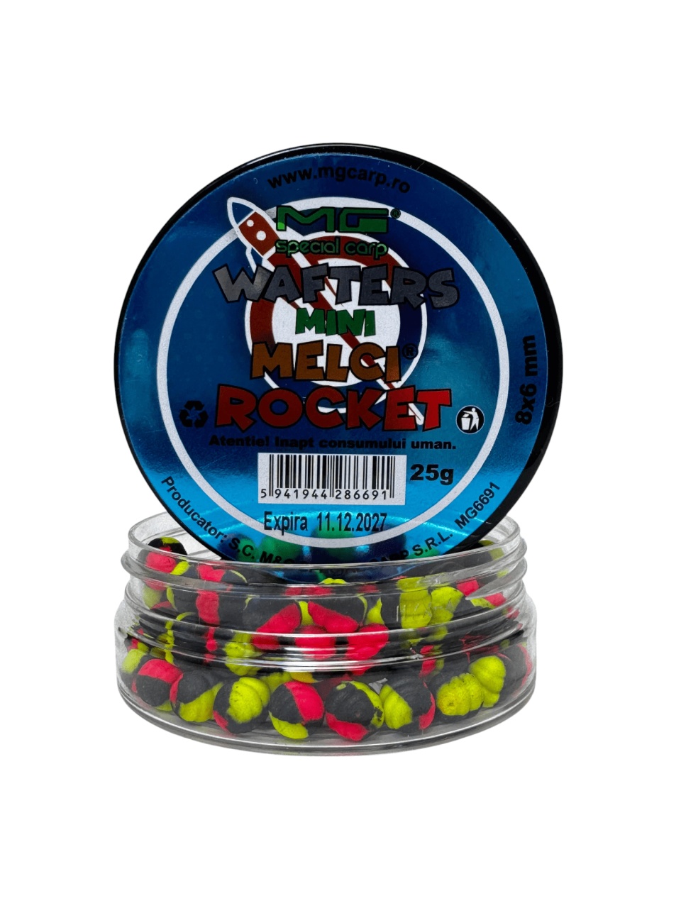 Melci Mini - Wafters MG Carp, 8x6mm, 25g (Aroma: Attract)