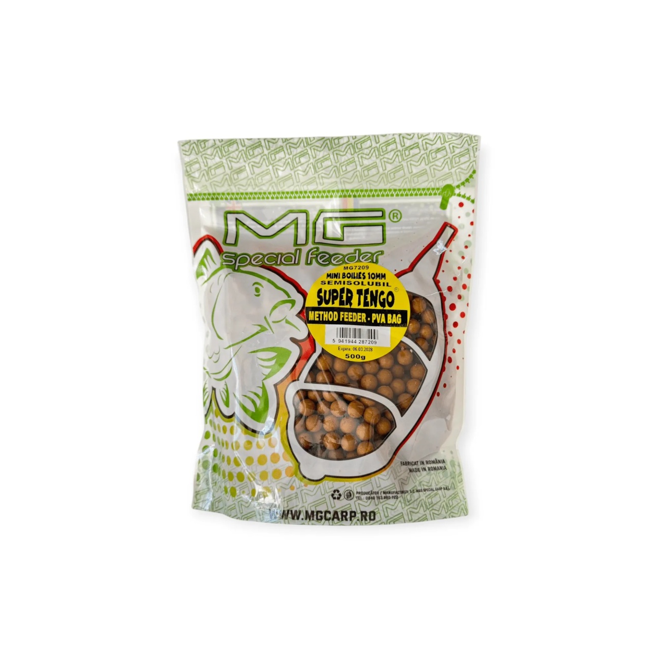 Mini Boilies Cerealier MG Carp, 10mm, 500g (Aroma: Super Tengo)