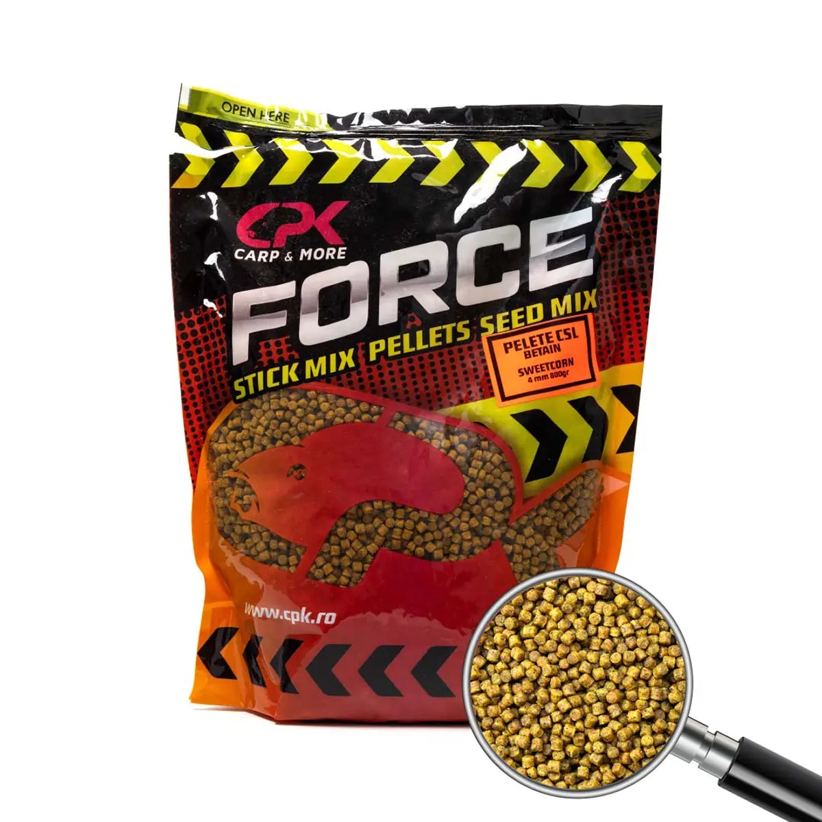 Pelete CPK CSL Betain, 4mm, 800g (Aroma: Squid & Pruna & Piper)