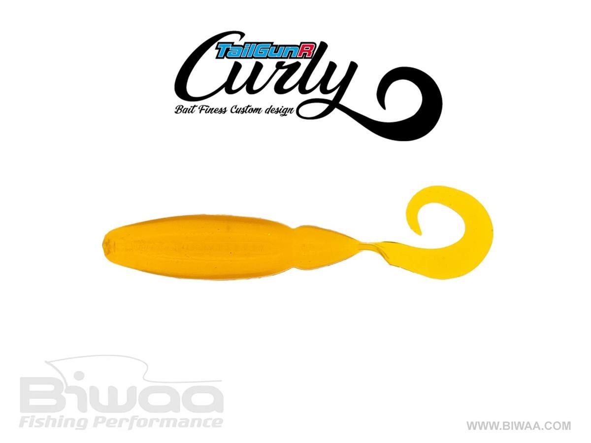 Shad Biwaa TailGunr Curly Motor Oil 6.3cm, 8buc/plic
