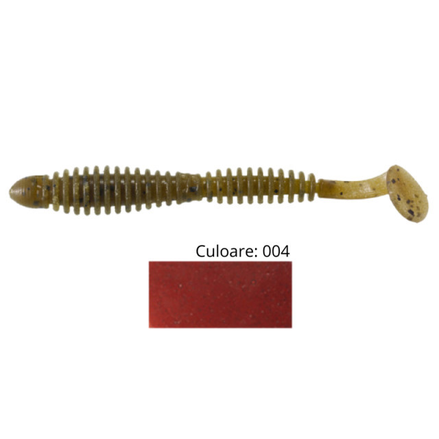 Shad Tiemco Locoism Flexy 3", culoare 004, 7.6cm, 9buc