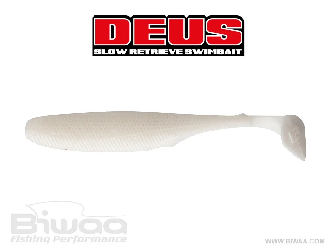 Shad Biwaa Deus, 008 Pearl White, 15cm, 5buc/plic