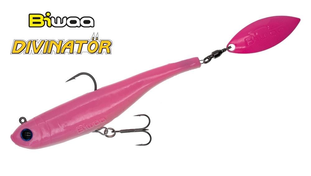 Spinnertail Biwaa Divinator Junior, UV Pink, 14cm, 22g