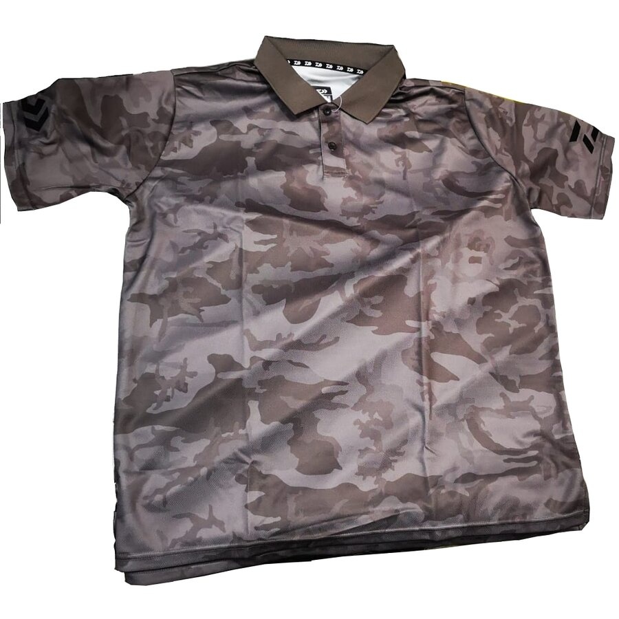 Tricou Polo Daiwa, Culoare Camo Grey (Marime: XL)