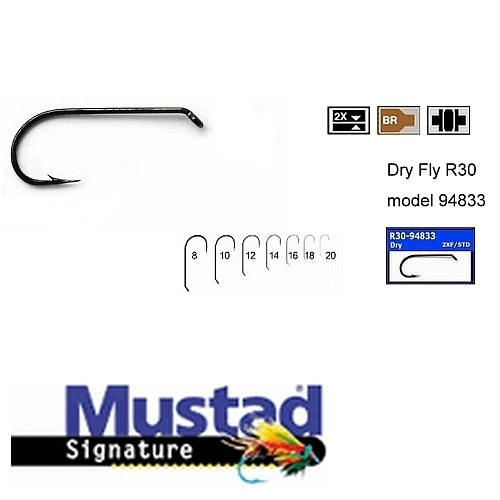 Carlige pentru musca Mustad bronz, forjate, 25buc (Marime Carlige: Nr. 18)