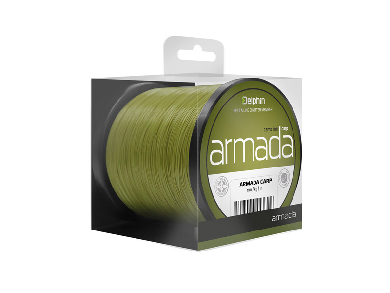 Fir Monofilament Delphin Armada Carp, Camuflaj, 600m (Diametru fir: 0.40 mm)