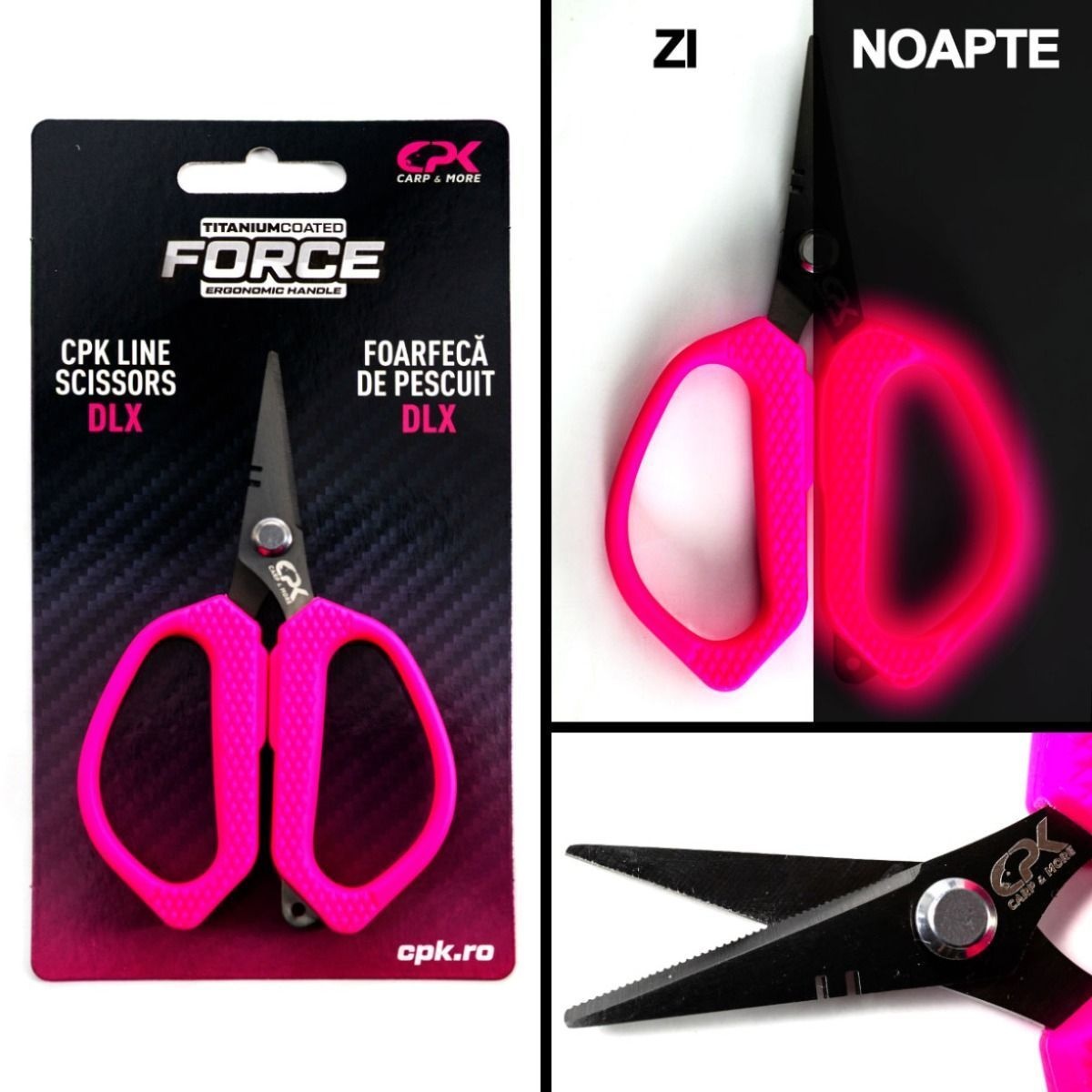 Foarfeca CPK Line Fluo Deluxe, Roz