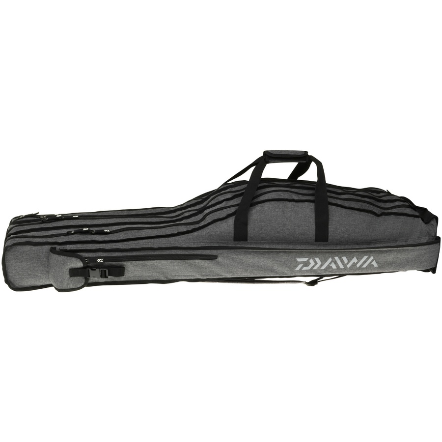 Husa Daiwa D-Vec gri pentru 3 lansete cu mulinete (Lungime husa: 155 cm)