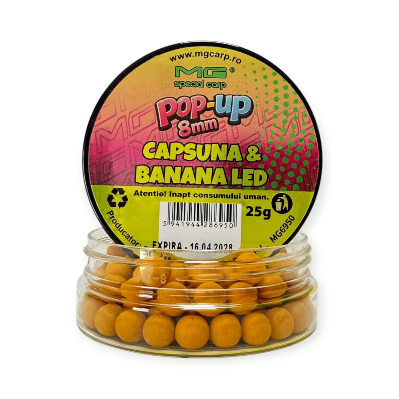 Pop-Up MG Carp, 8mm, 25gr (Aroma: Tutti-Frutti)