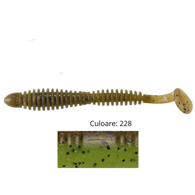Shad Tiemco Locoism Flexy 3", culoare 228, 7.6cm, 9buc