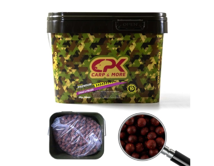Boilies Tare CPK Old School 24mm, 5kg (Aroma: Squid & Capsuna)