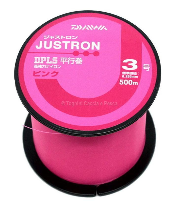 Fir Monofilament Daiwa Justron DPLS Pink, 500m (Diametru fir: 0.28 mm)