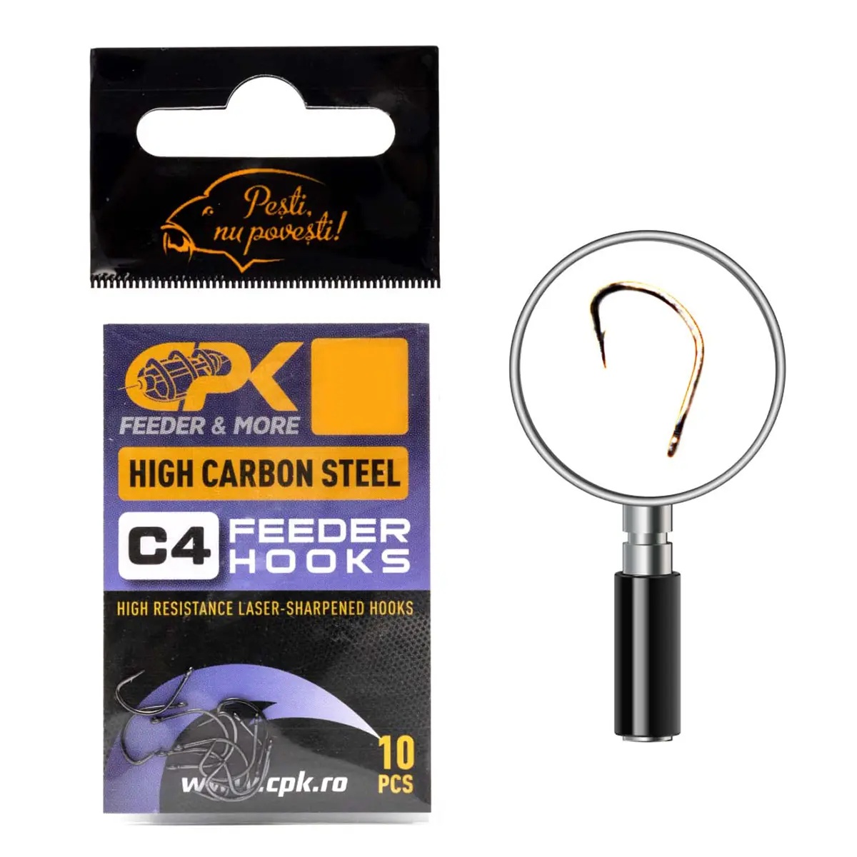 Carlige CPK C4 Feeder Hooks, 10buc/plic (Marime Carlige: Nr. 12)
