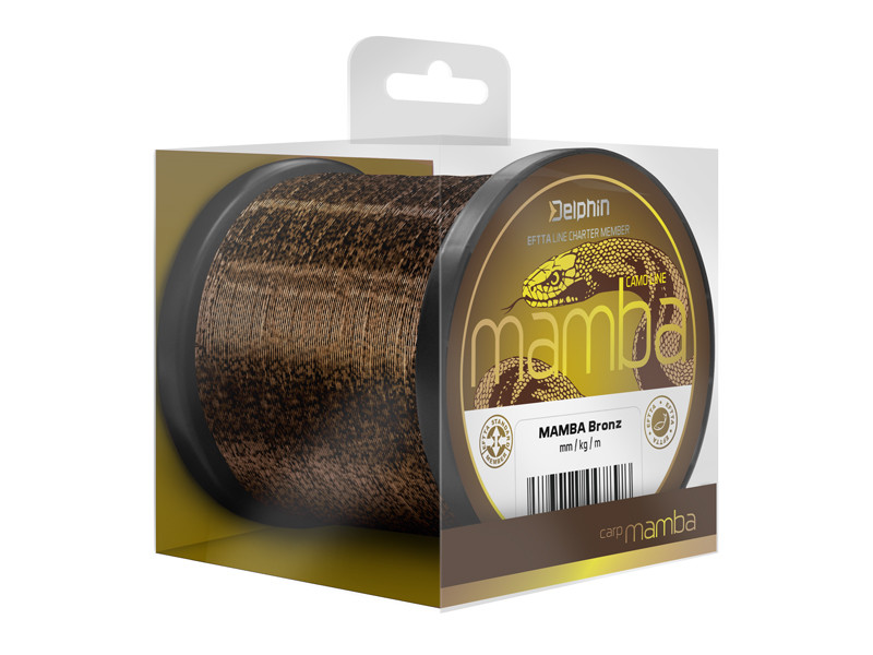 Fir Monofilament Delphin Mamba Carp, Camo Bronz, 600m (Diametru fir: 0.30 mm)