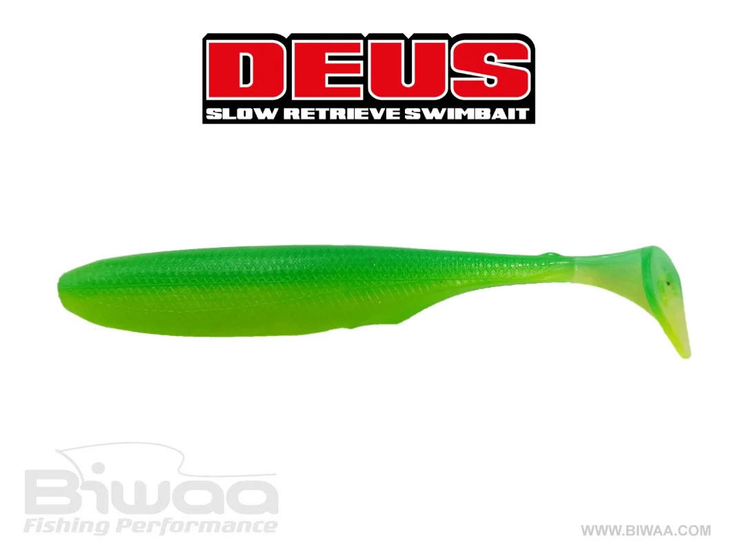 Shad Biwaa Deus Limetreuse, 5.1cm, 14buc/plic