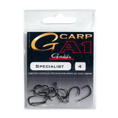 Carlige Gamakatsu A1 G-Carp Specialist BL, 10buc (Marime Carlige: Nr. 12)