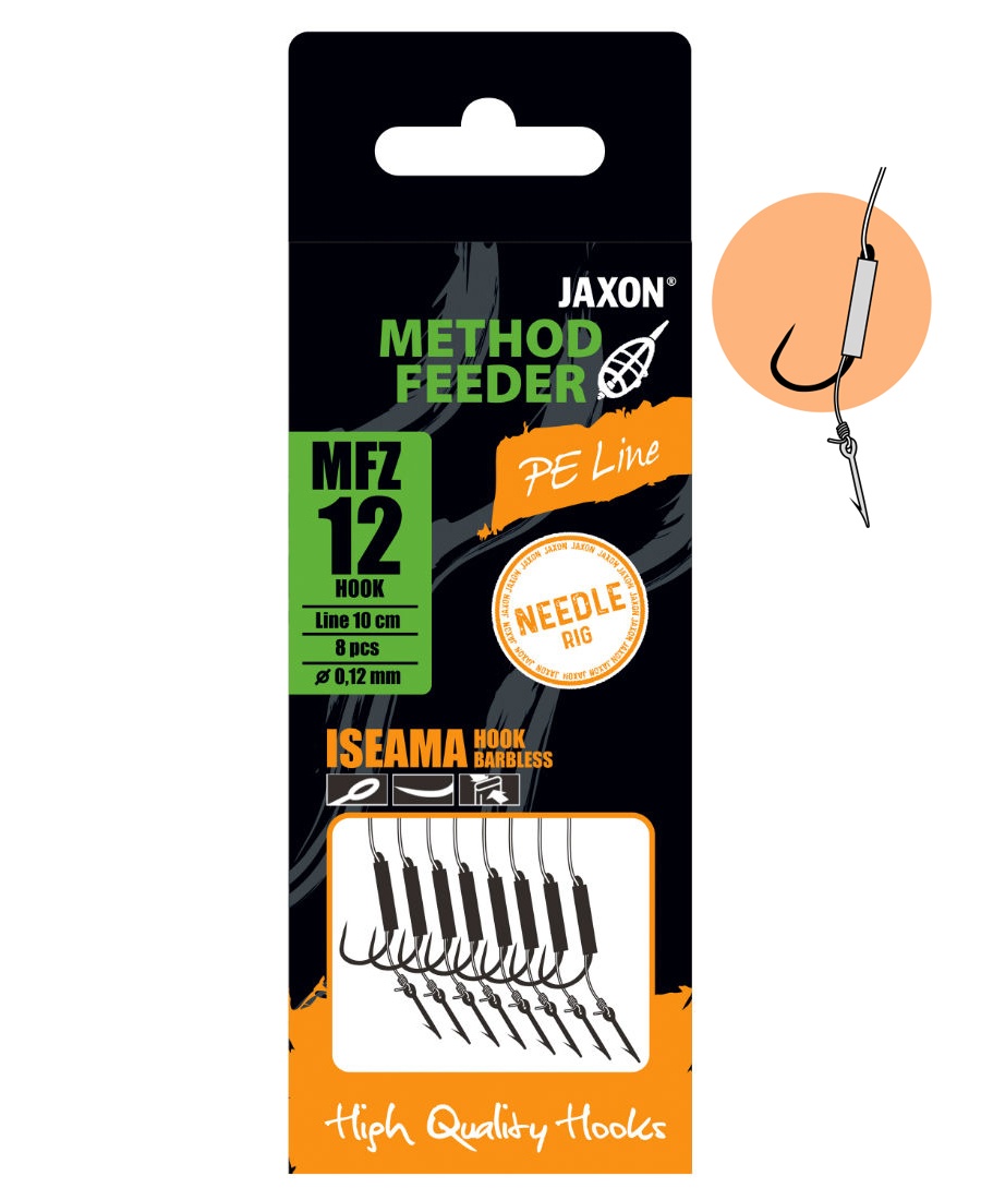 Montură Jaxon Method Feeder Needle Rig FZ, 10 cm (Marime Carlige: Nr. 6)
