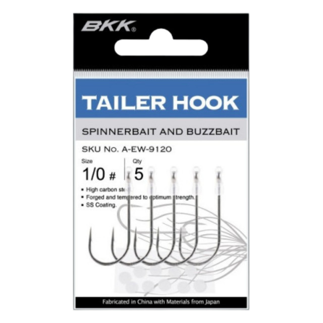 Carlig cu tija lunga BKK Trailer Hook, 5buc (Marime Carlige: Nr. 1/0)