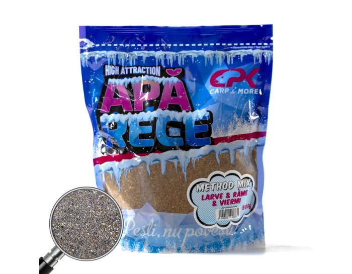 Groundbait CPK Apa Rece Method Mix, 800g (Aroma: Larve & Rame & Viermi)