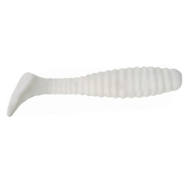Grub Mann's Swimmin, alb, 11cm, 5buc