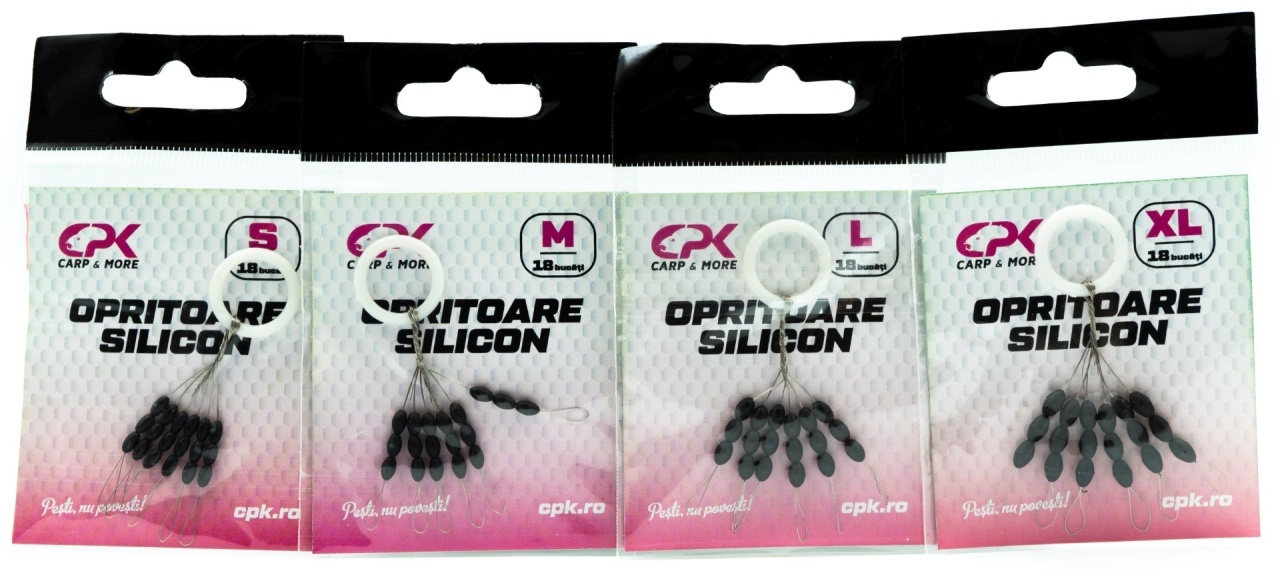 Opritor Silicon CPK, Negru, 18buc/plic (Marime: L)