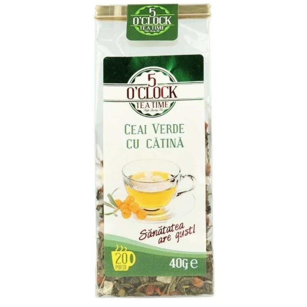 5 O'Clock Tea Ceai Verde cu Catina 40g