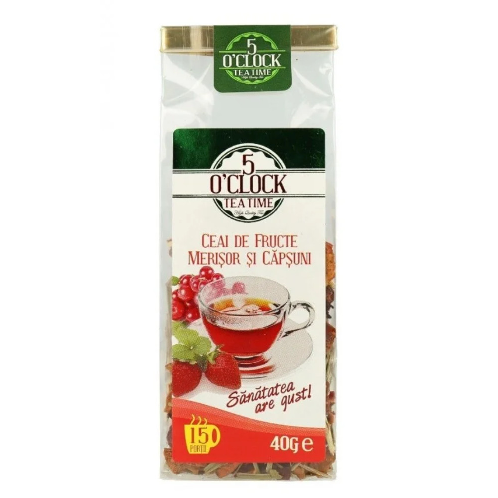 5 O'Clock Tea Merișor si Capsuni 40g