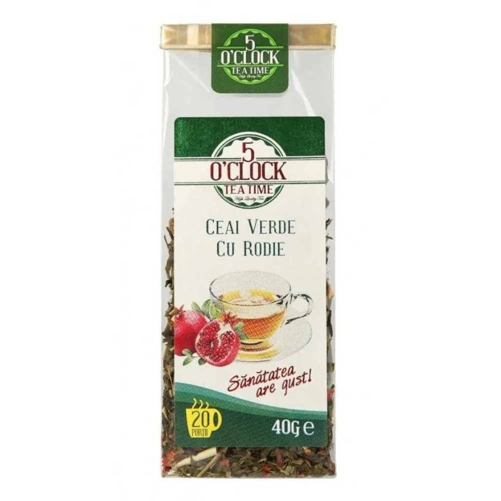 5 O'Clock Tea Ceai verde cu rodie 40g