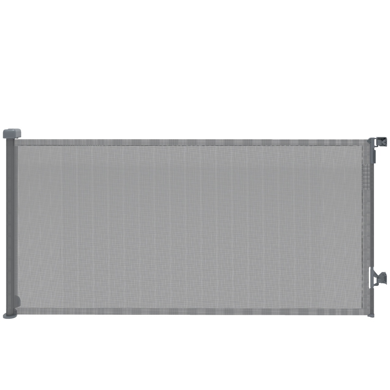 Bariera de siguranta pentru caini retractabila Re-Bloom, metal/aluminiu/ABS, 189x9x93 cm, pliabila 9x9x93 cm, gri - Verificat A · Re-Bloom