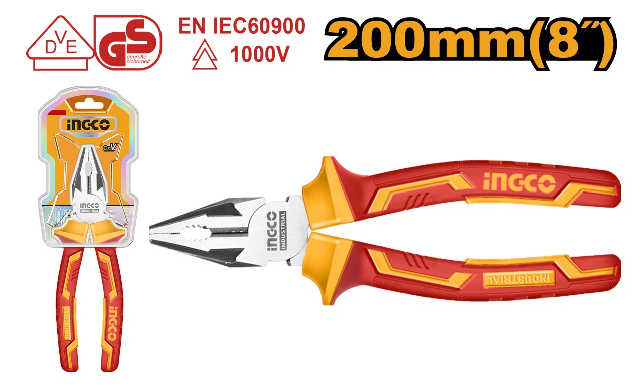 Patent Electricieni 8''/200mm 1000V INGCO HICP28208